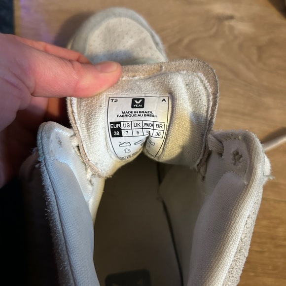 Veja Women's V-15 Suede High Top Sneakers - Picture 7 of 8